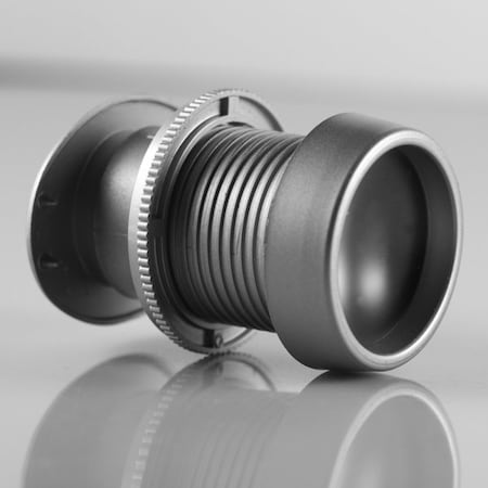 Door Scope ABS plastic body 168 Degree View Fits doors 1 1/8 - 2 thick Grey Finish DS-1000-MG